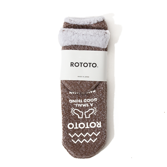 RoToTo Double Face Thermal Socks - Brown
