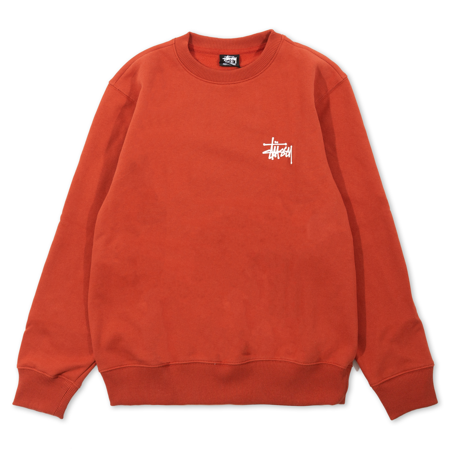 Stüssy Basic Stüssy Crew Sweatshirt - Steel