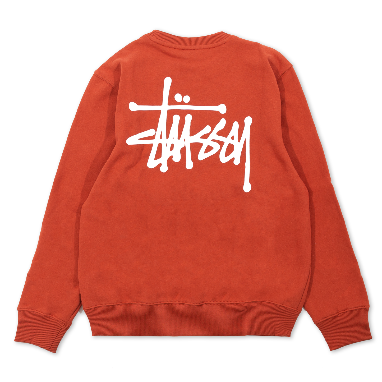 Stüssy Basic Stüssy Crew Sweatshirt - Brick