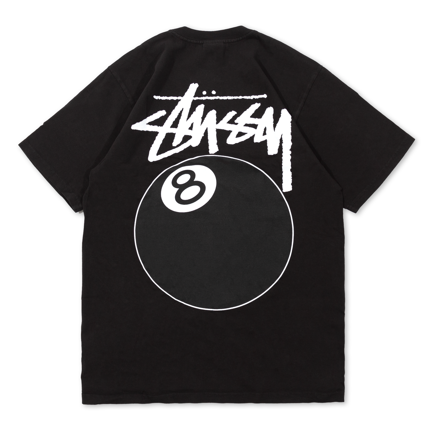 Stüssy 8 Ball Pigment Dyed T-Shirt - Black