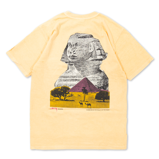 Stüssy Sphinx Pigment Dyed T-Shirt - Peach