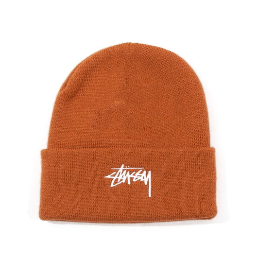 Stüssy Stock Cuff Beanie - Rust