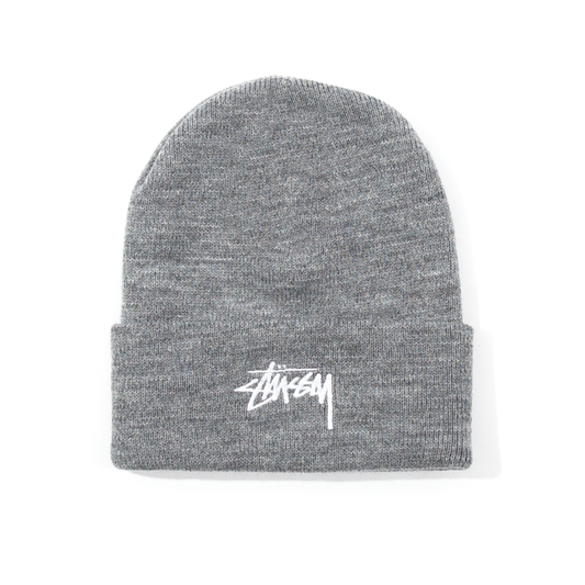 Stüssy Stock Cuff Beanie - Grey Heather