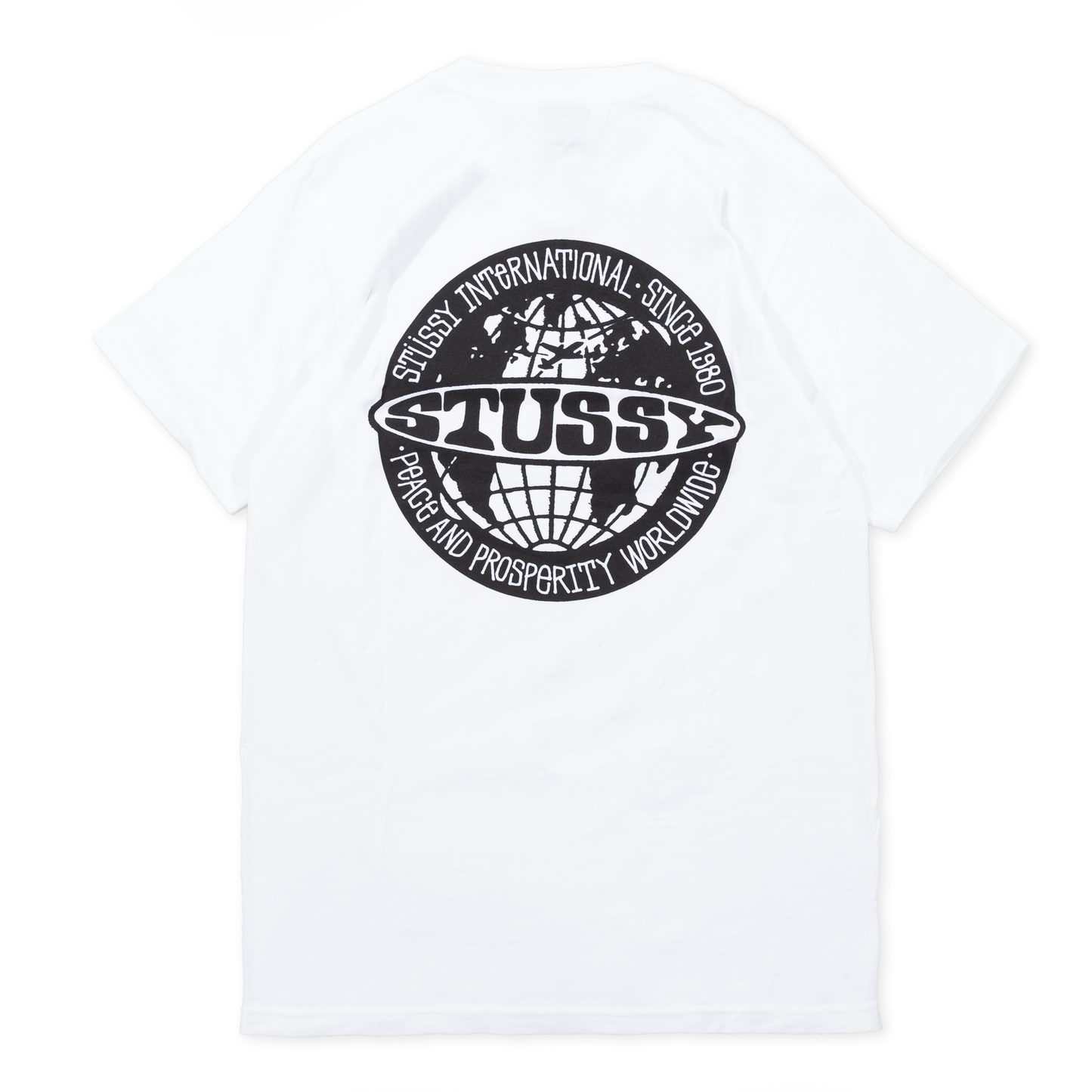 Stüssy Worldwide Dot T-Shirt - White