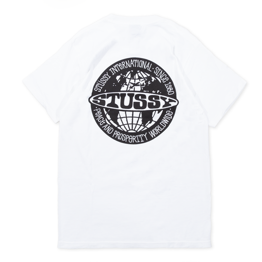 Stüssy Worldwide Dot T-Shirt - White