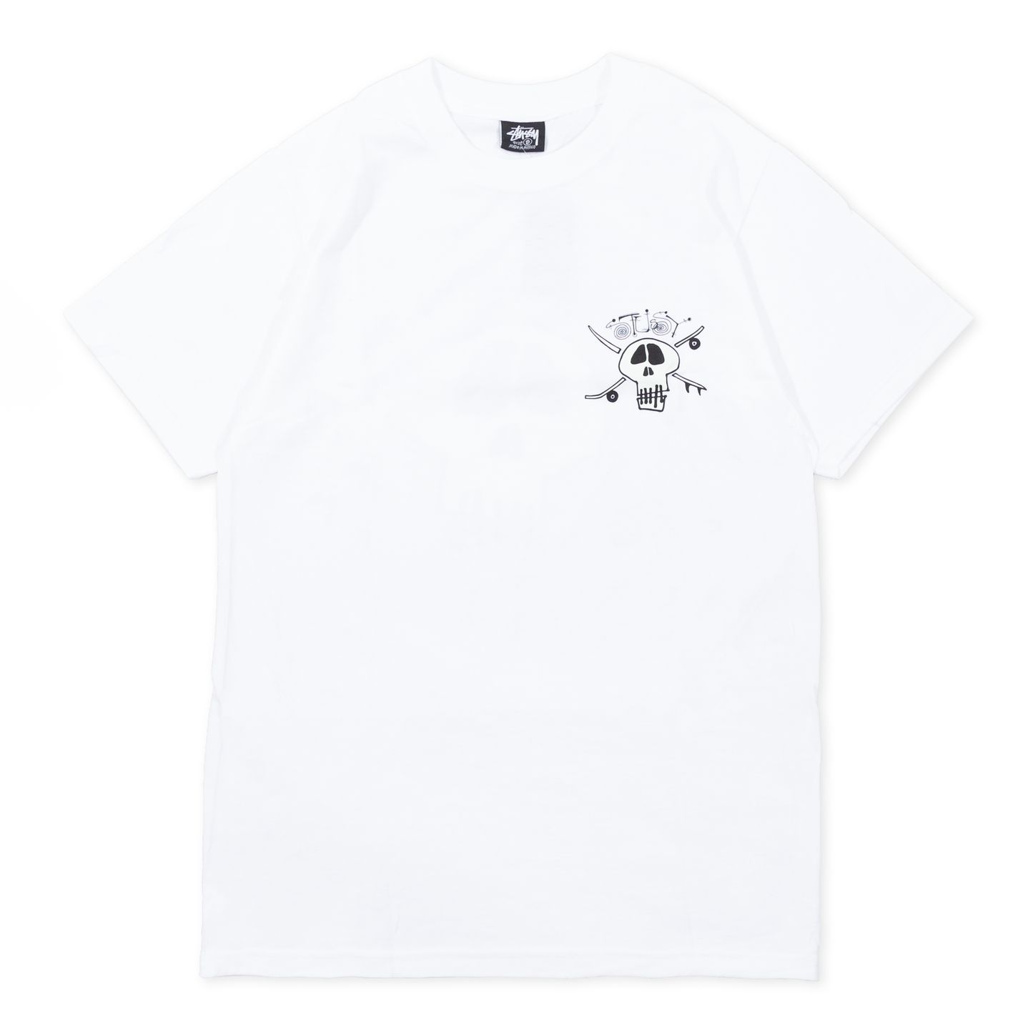 Stüssy Surf Skate Skull T-Shirt - White