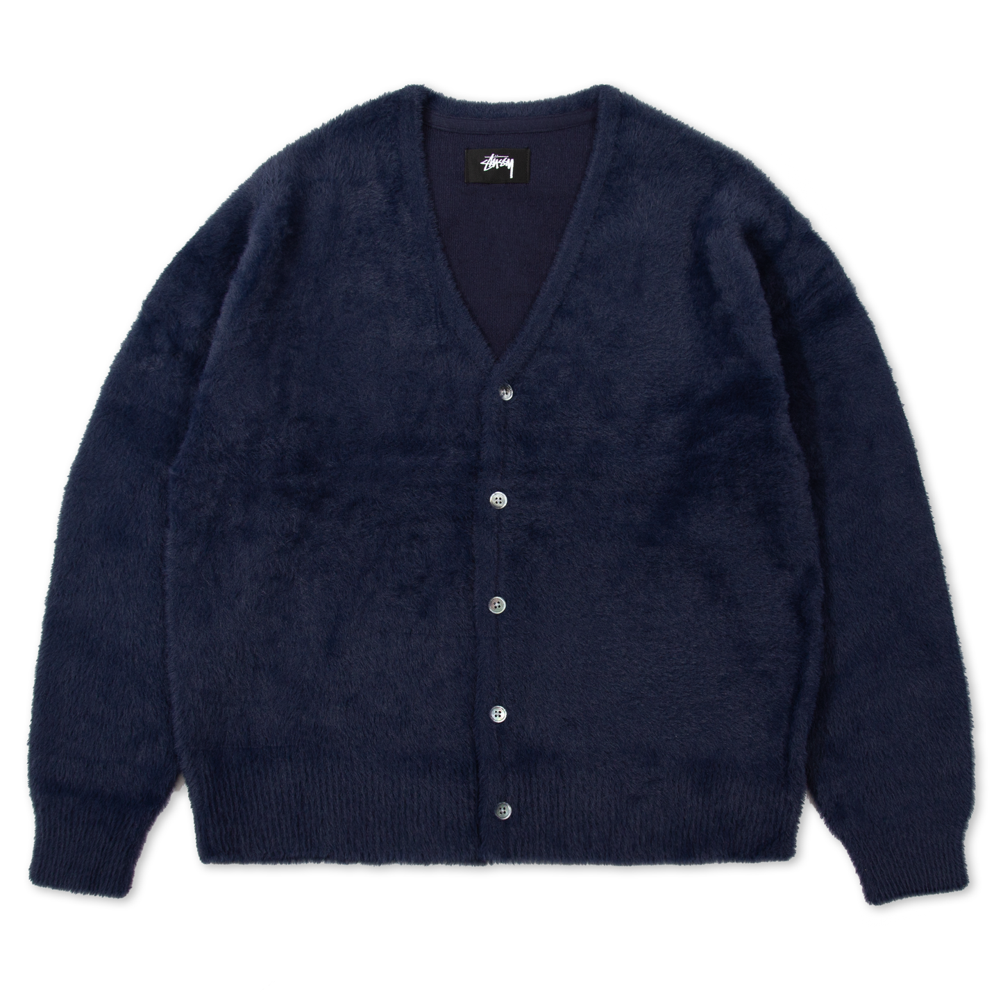 Stüssy Shaggy Cardigan - Navy