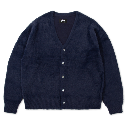 Stüssy Shaggy Cardigan - Navy