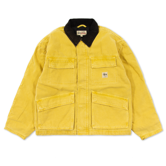 Stüssy Washed Canvas Shop Jacket - Yellow