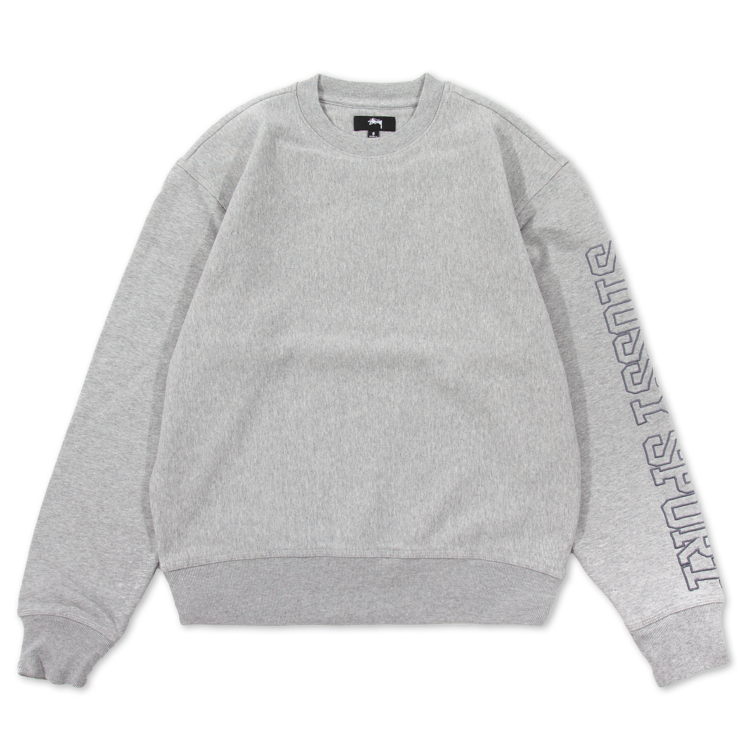 Stüssy Sport Applique Crew - Grey Heather