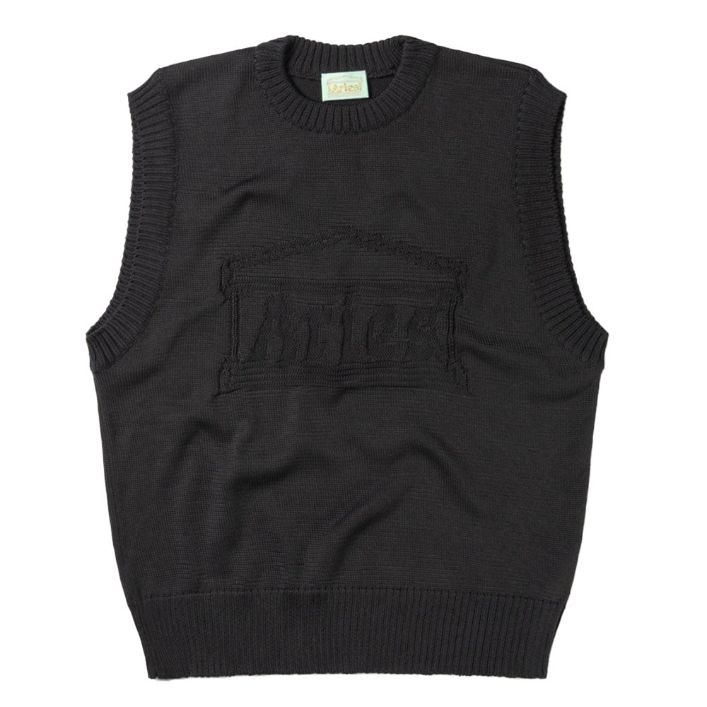 Aries Arise Recycled Reverse Knit Temple Sweater Vest
