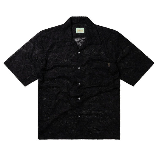 Aries Arise Lace Hawaiian Shirt - Black