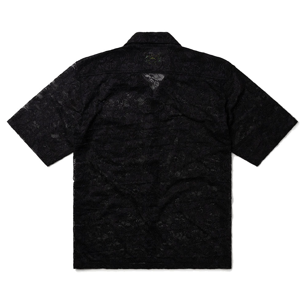 Aries Arise Lace Hawaiian Shirt - Black