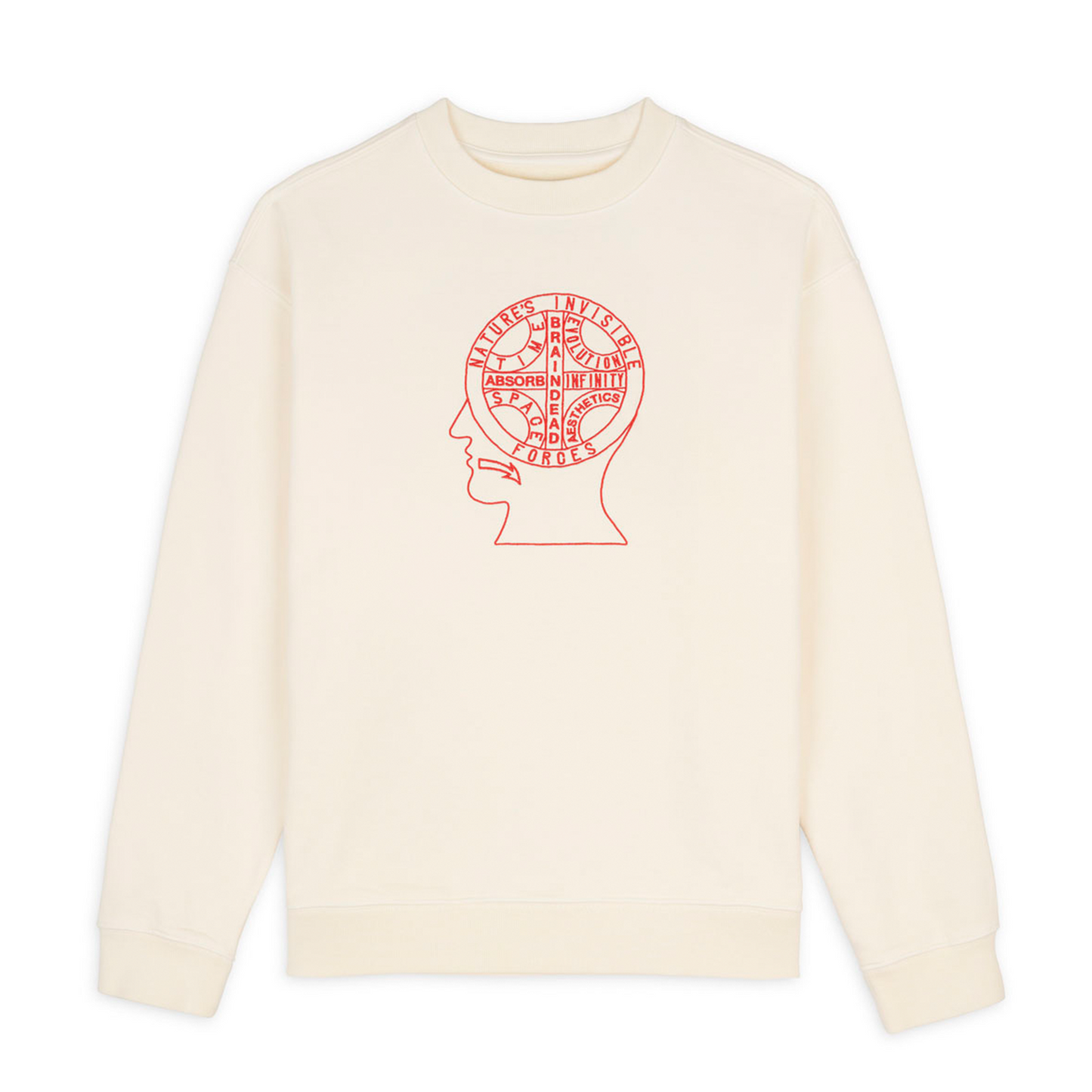 Brain Dead Invisible Forces Sweatshirt - Cream