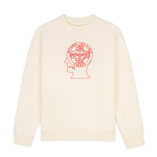 Brain Dead Invisible Forces Sweatshirt - Cream