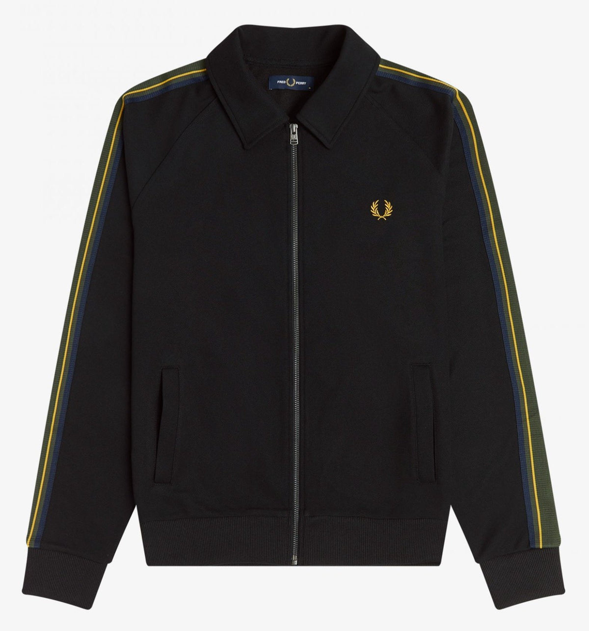 Fred Perry Striped Tape Tricot Jacket - Black