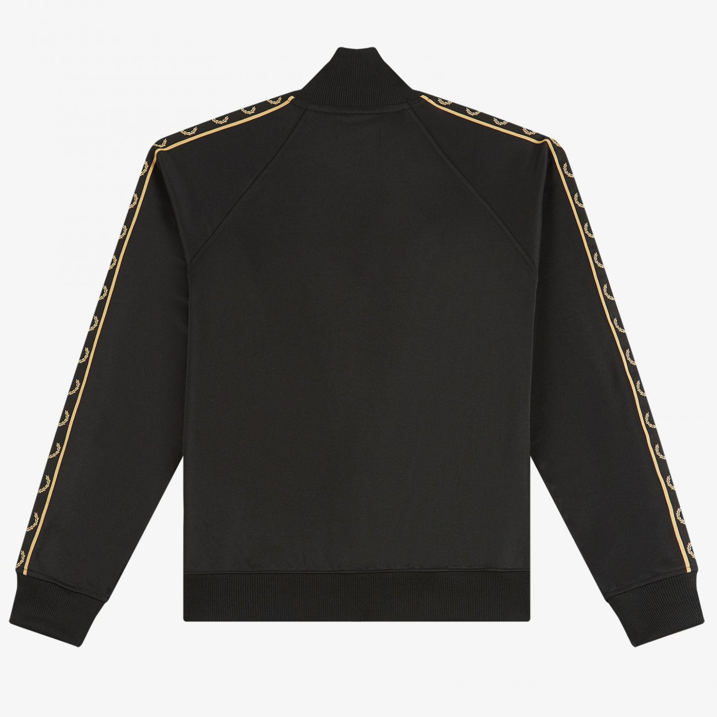 Fred Perry Contrast Taped Track Jacket - Black