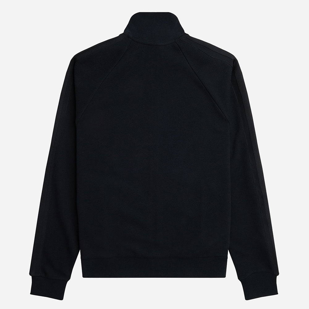 Fred Perry Knitted Tape Track Jacket - Black