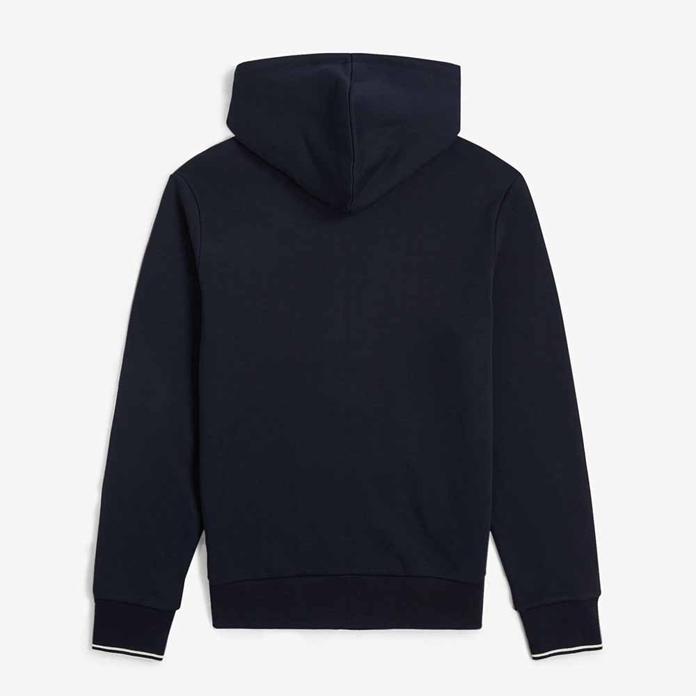Fred Perry Hooded Zip Thru Sweatshirt - Navy