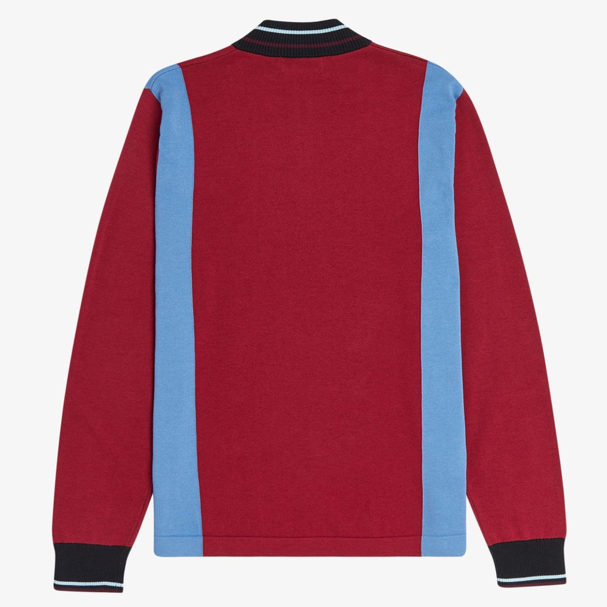 Fred Perry Funnel Neck Knit Jumper - Claret