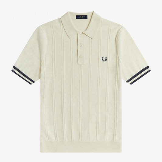 Fred Perry Tipping Texture Knitted Shirt