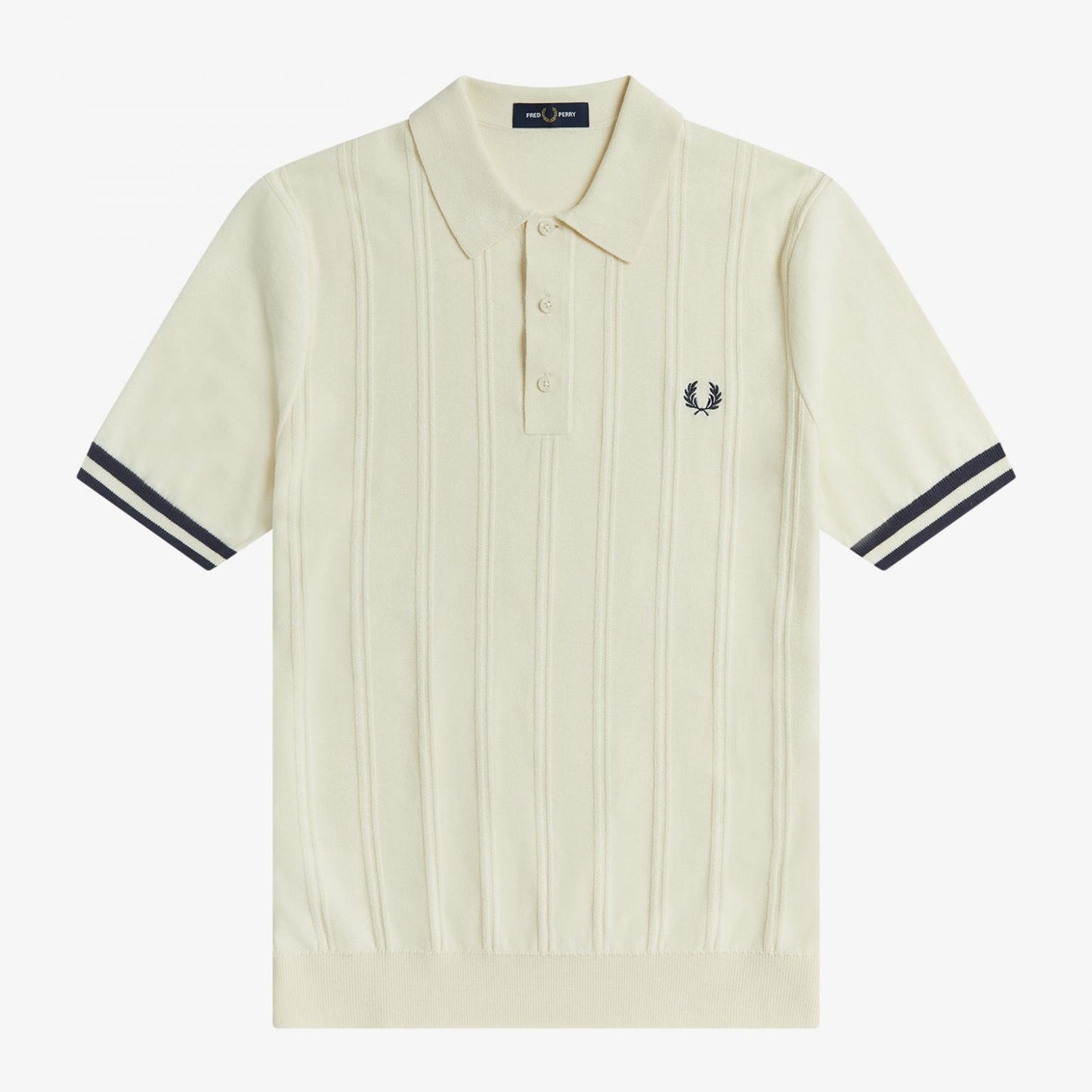 Fred Perry Tipping Texture Knitted Shirt