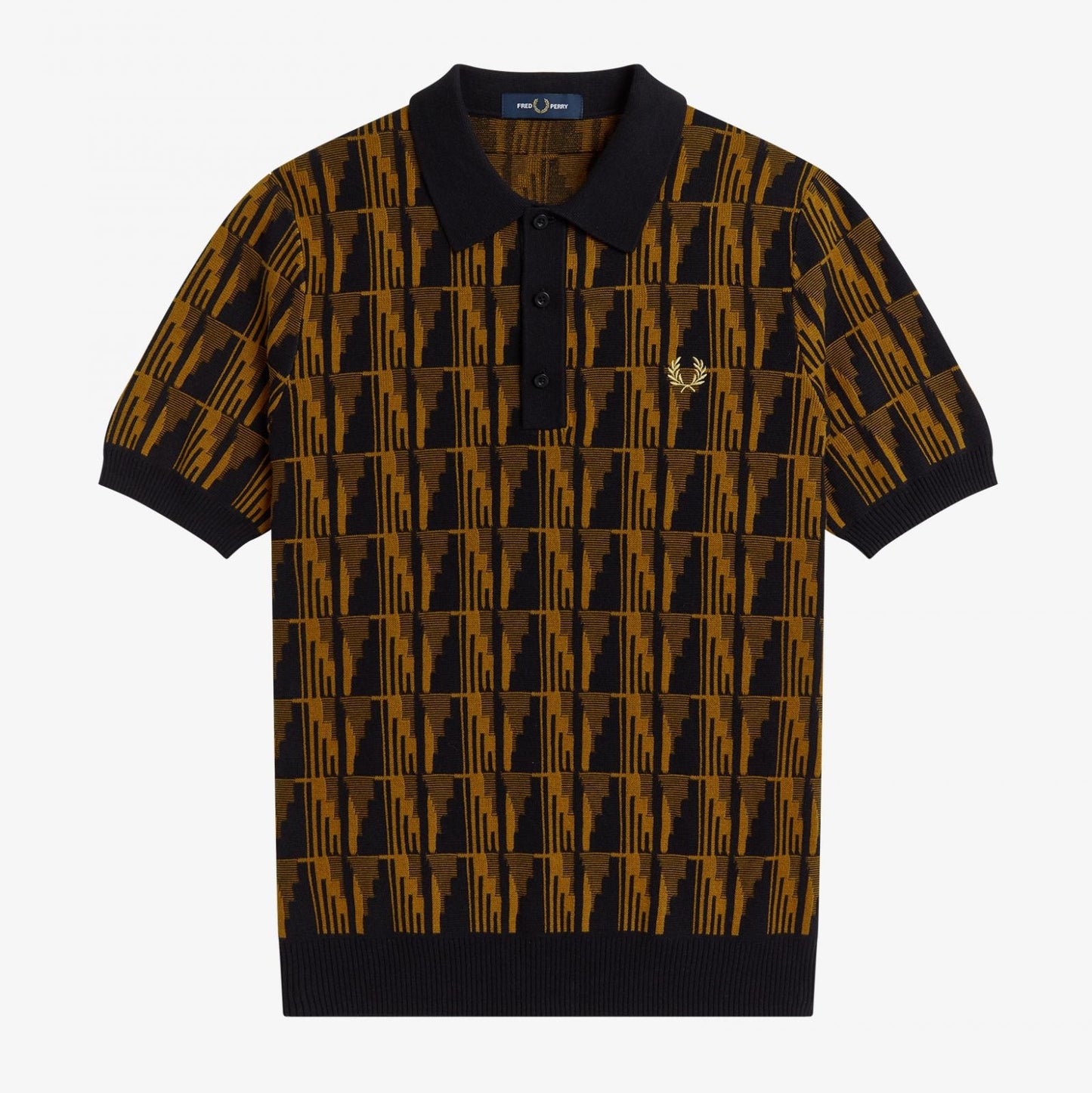 Fred Perry Jacquard Knitted Shirt