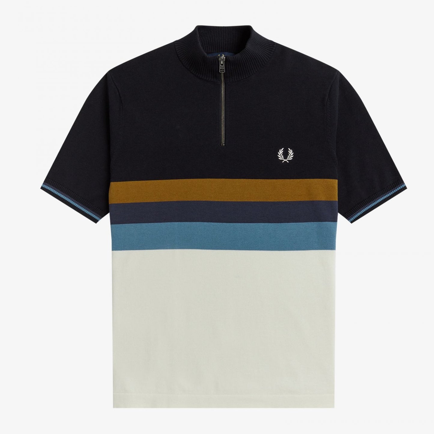 Fred Perry Funnel Neck Knitted Shirt