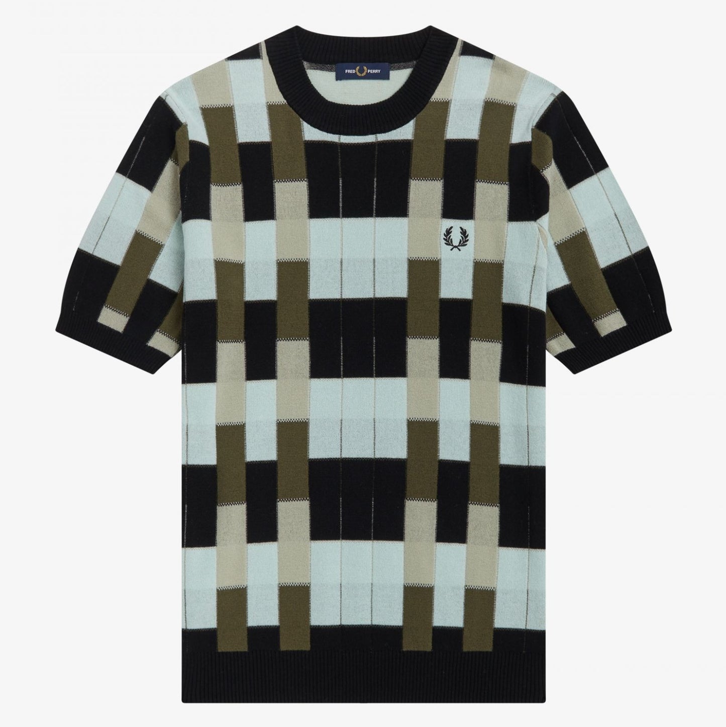Fred Perry Jacquard Knitted T-Shirt