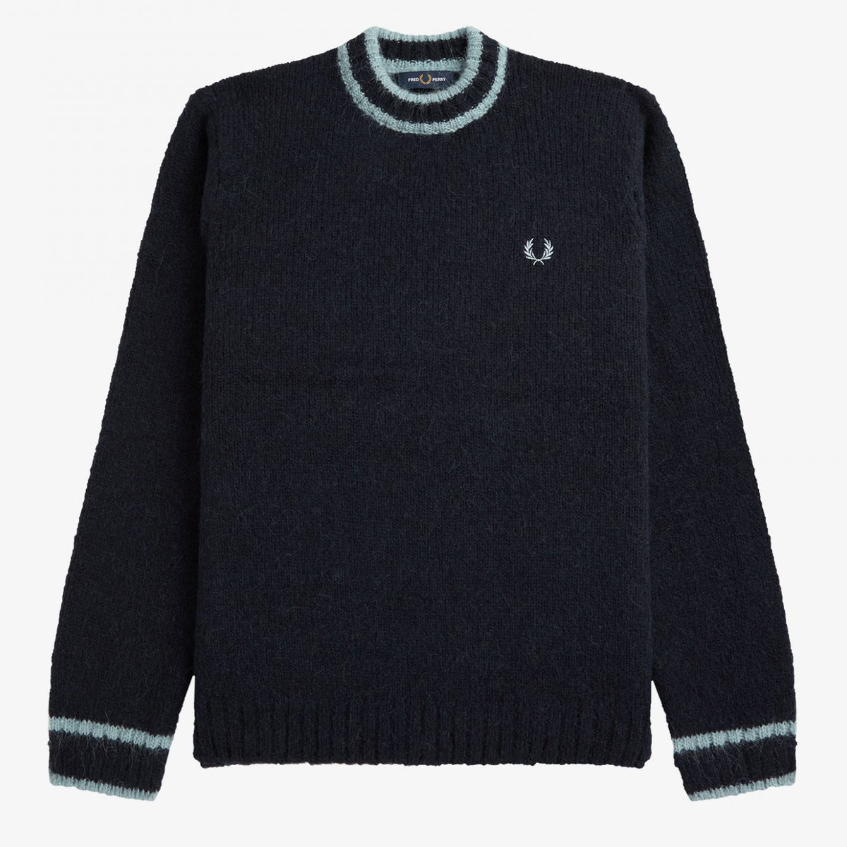 Fred Perry Alpaca Blend Crewneck - Navy