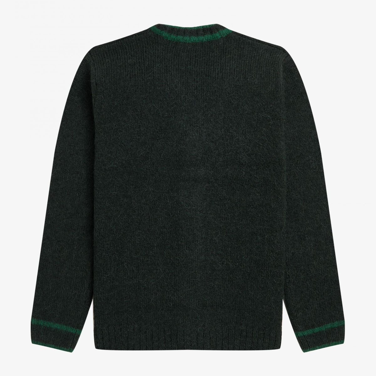 Fred Perry Alpaca Blend Cardigan - Night Green