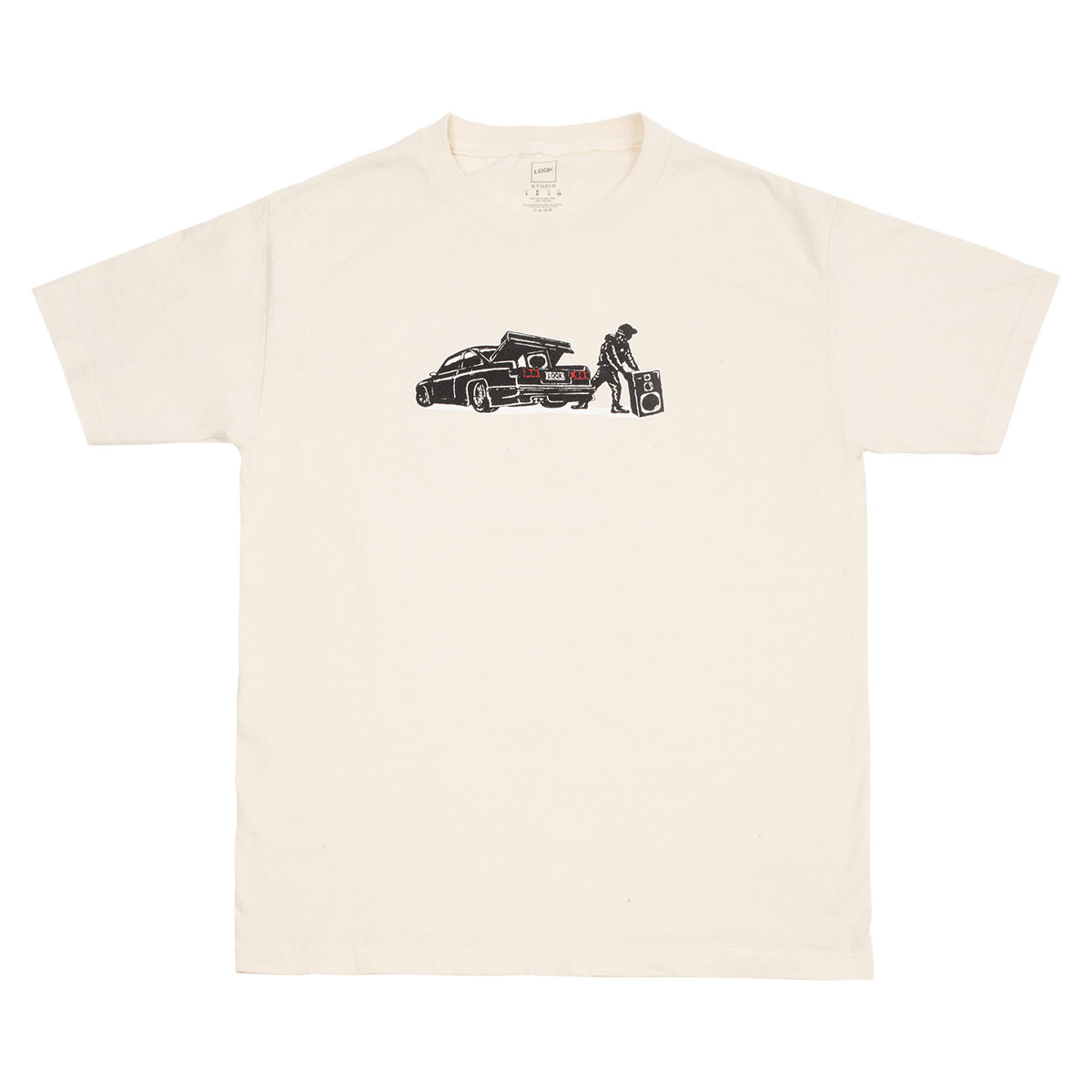 LQQK Studio Speaker Man T-Shirt - Off White