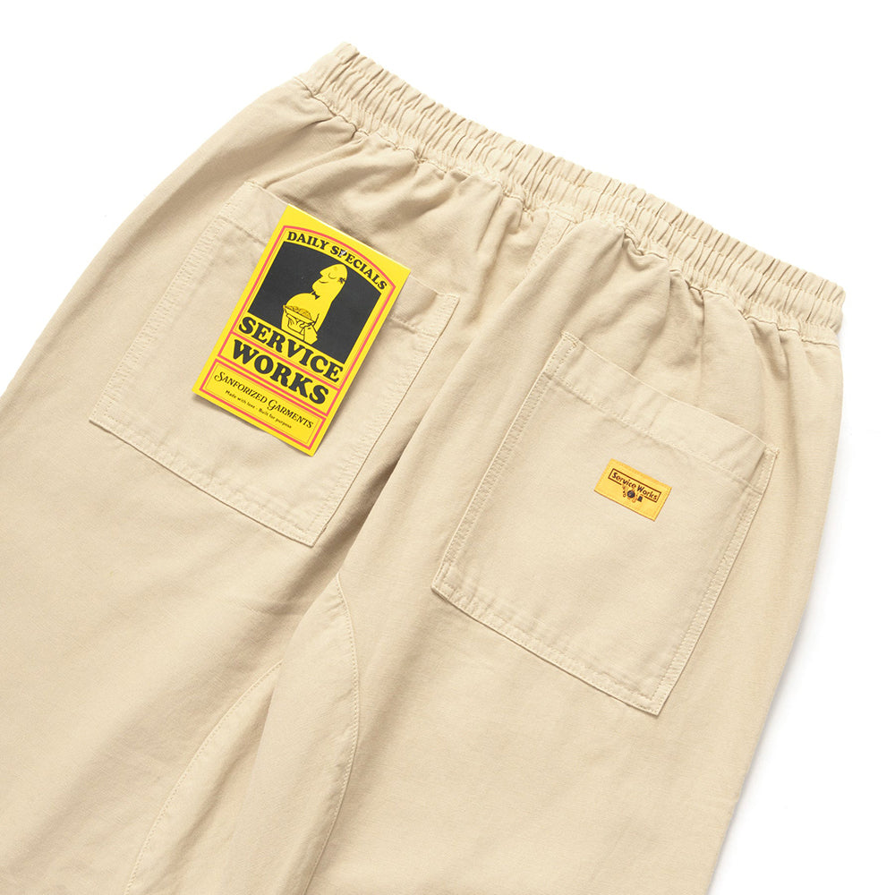 Service Works Canvas Chef Pant - Pale Khaki