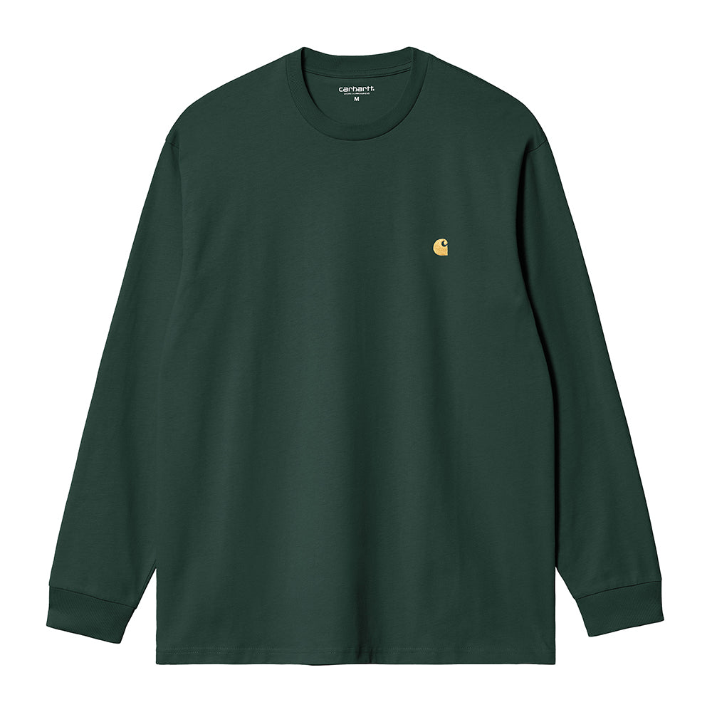 Carhartt WIP LS Chase T-Shirt - Discovery Green Gold