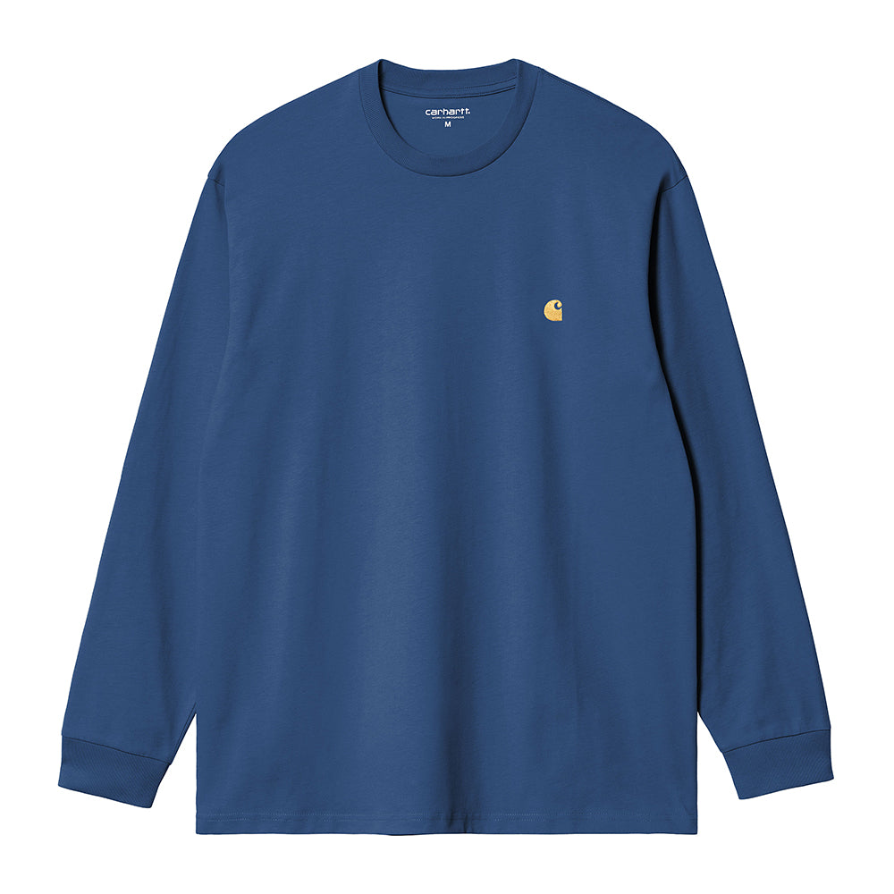 Carhartt WIP LS Chase T-Shirt - Liberty Gold