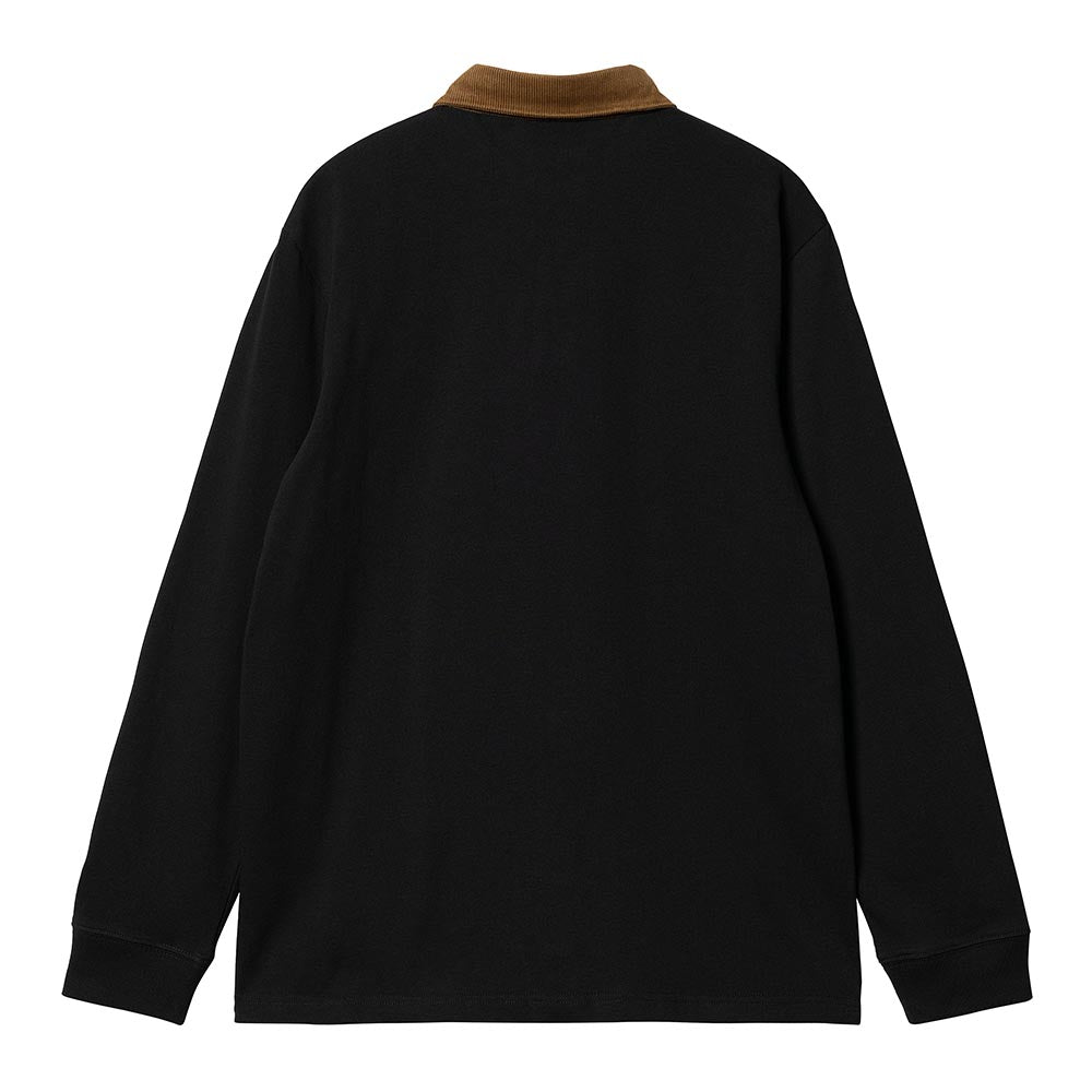 Carhartt WIP LS Cord Rugby Shirt - Black Hamilton Brown