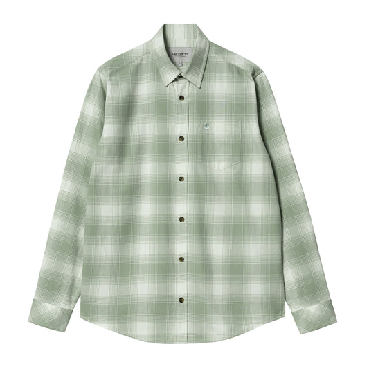 Carhartt WIP Deaver Shirt - Deaver Check Misty Sage