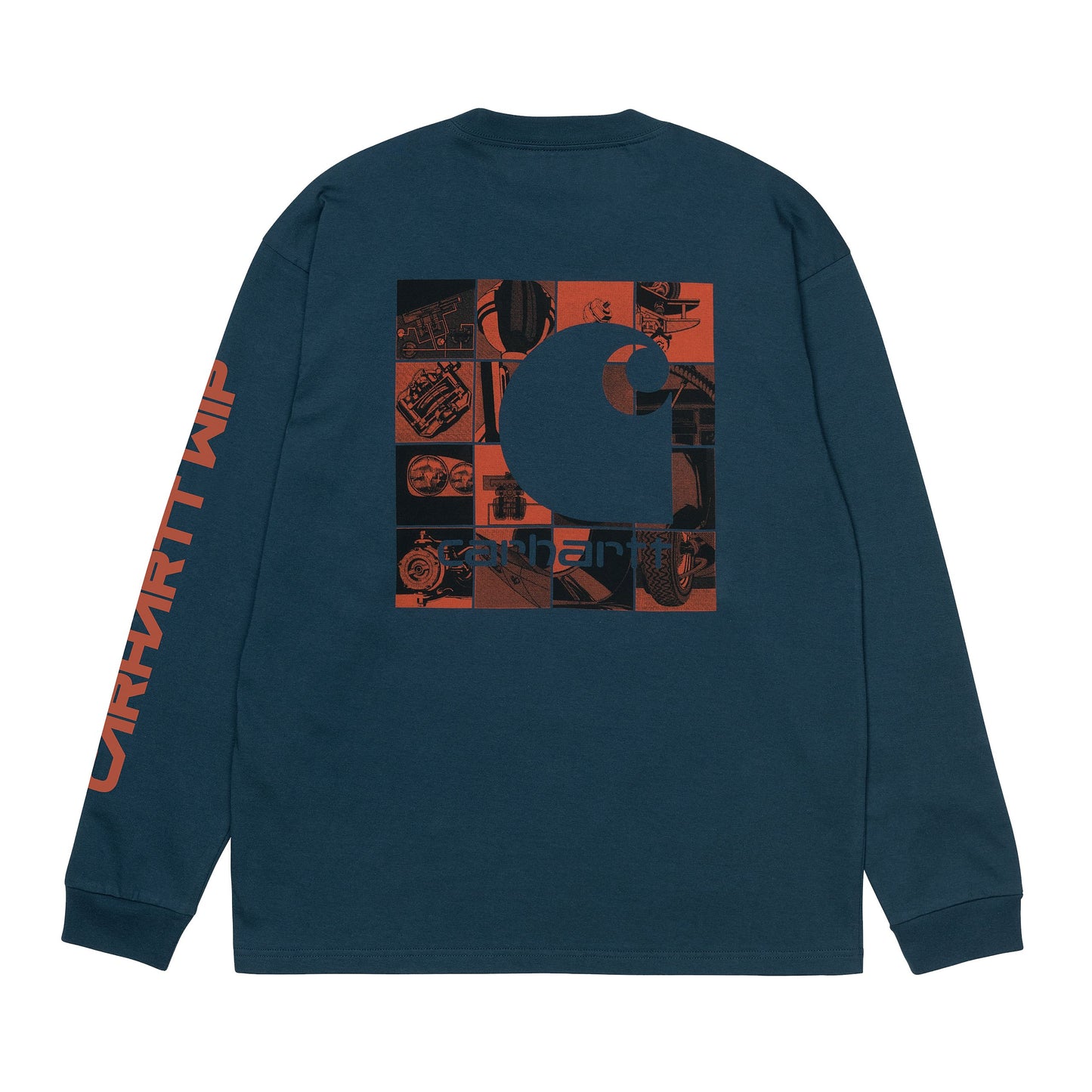 Carhartt WIP L/S Grid C T-Shirt - White