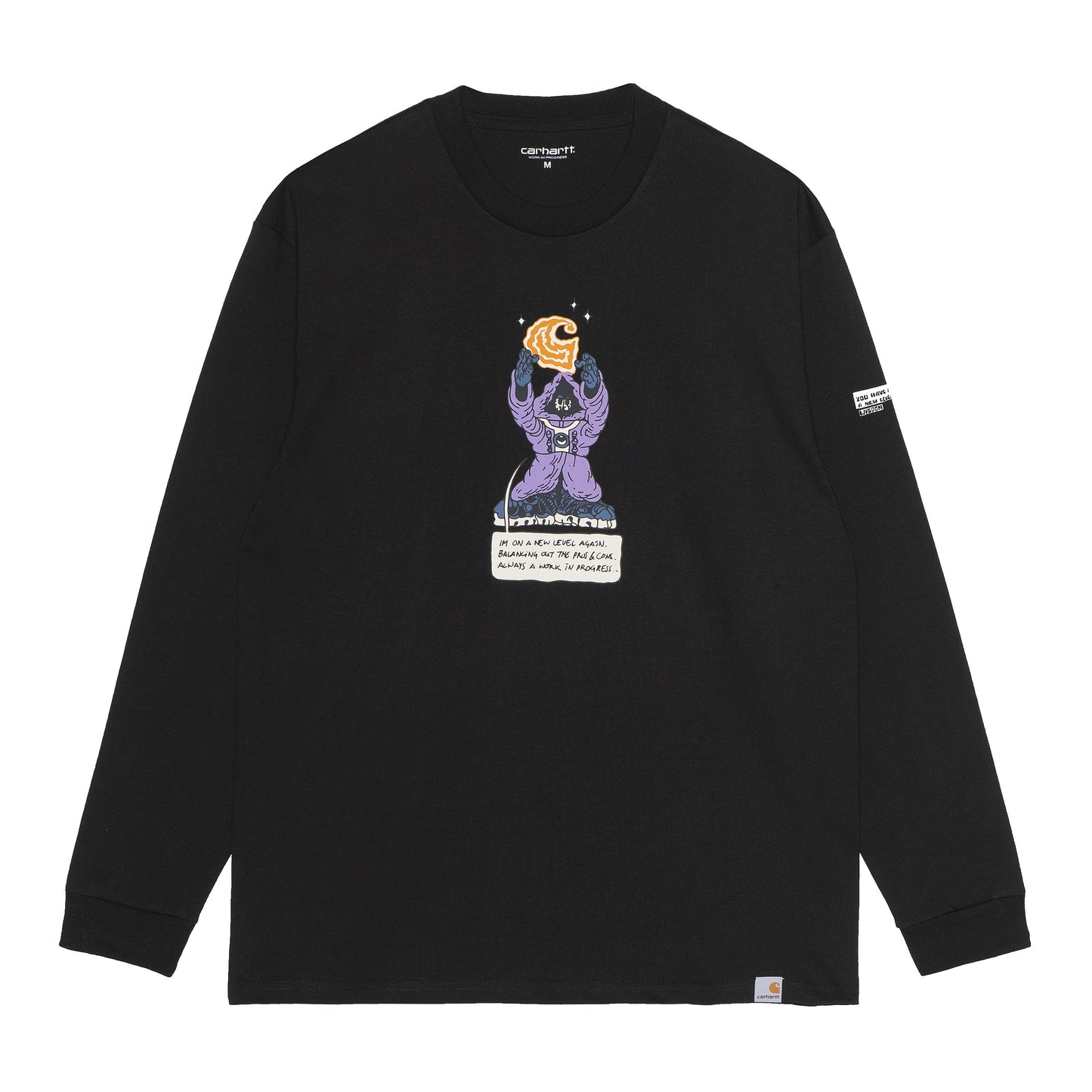 Carhartt WIP L/S KOGANCULT Level T-Shirt - Black