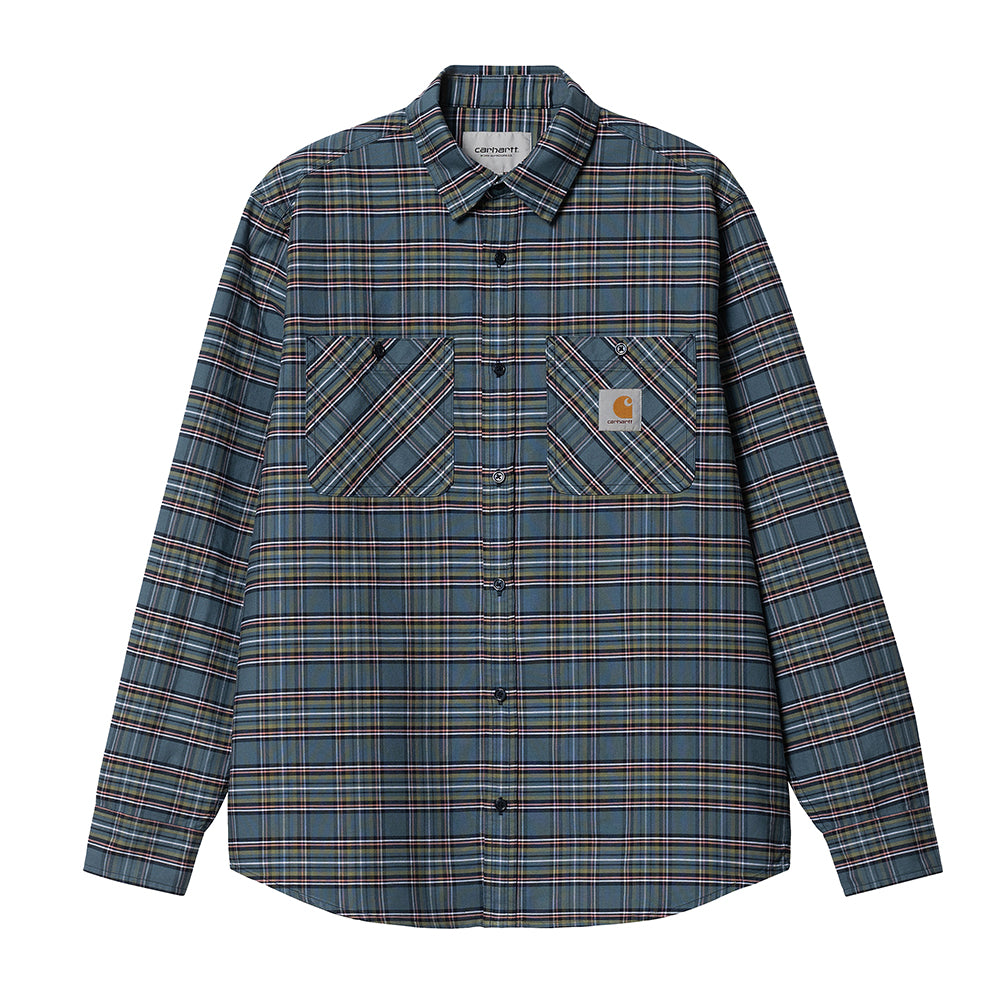 Carhartt WIP LS Solander Shirt - Storm Blue
