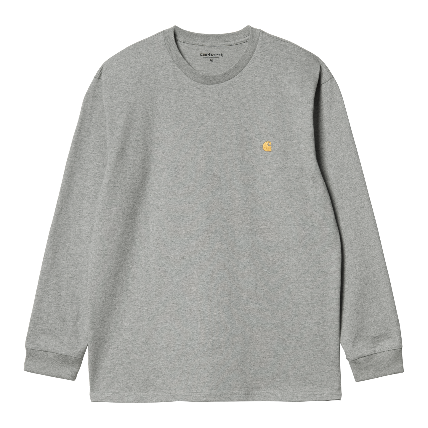 Carhartt WIP LS Chase T-Shirt - Grey Heather Gold