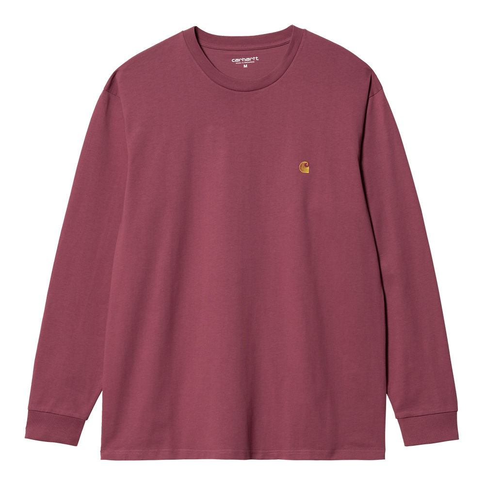 Carhartt WIP LS Chase T-Shirt - Amarone Gold