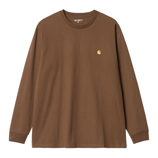 Carhartt WIP LS Chase T-Shirt - Tamarind Gold