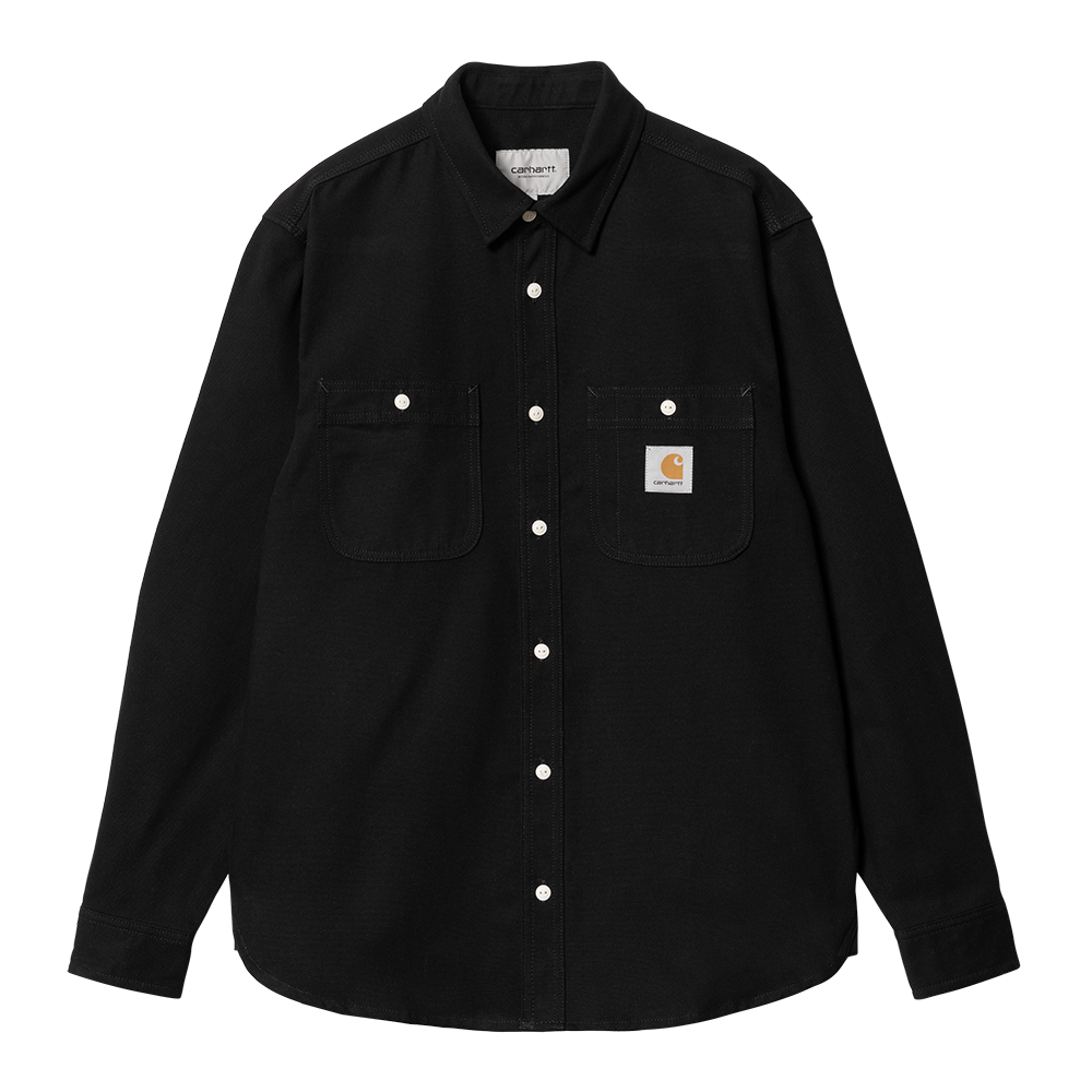 Carhartt WIP LS Clink Shirt - Black Rigid