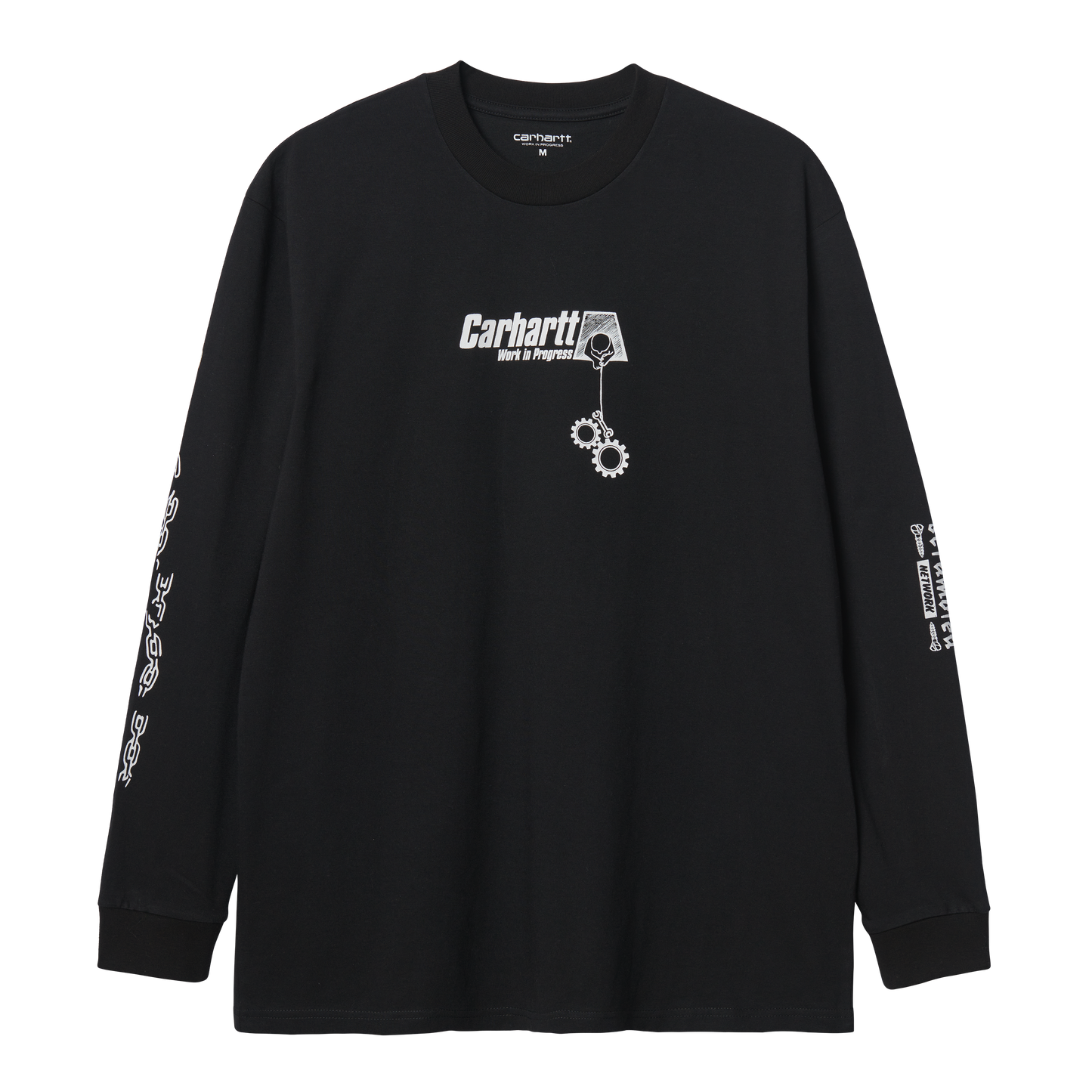 Carhartt WIP LS Scramble T-Shirt - Black White