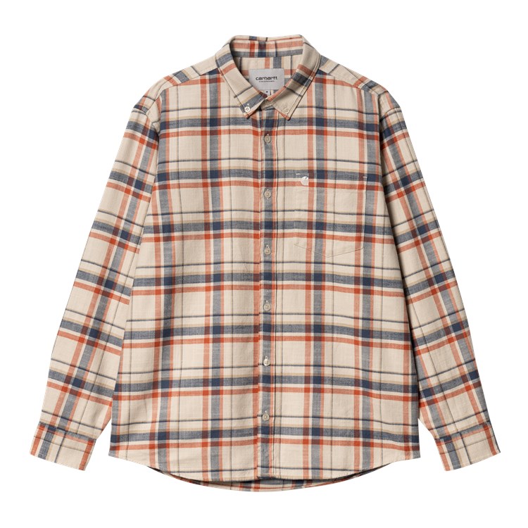 Carhartt WIP L/S Swenson Check Shirt - Tonic