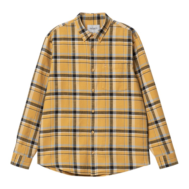 Carhartt WIP L/S Swenson Check Shirt - Sunray