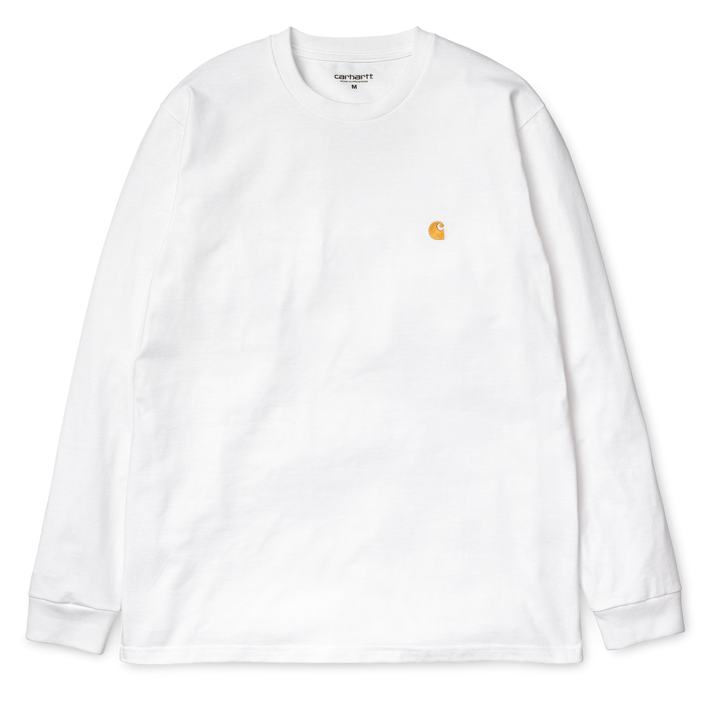 Carhartt WIP LS Chase T-Shirt - White Gold