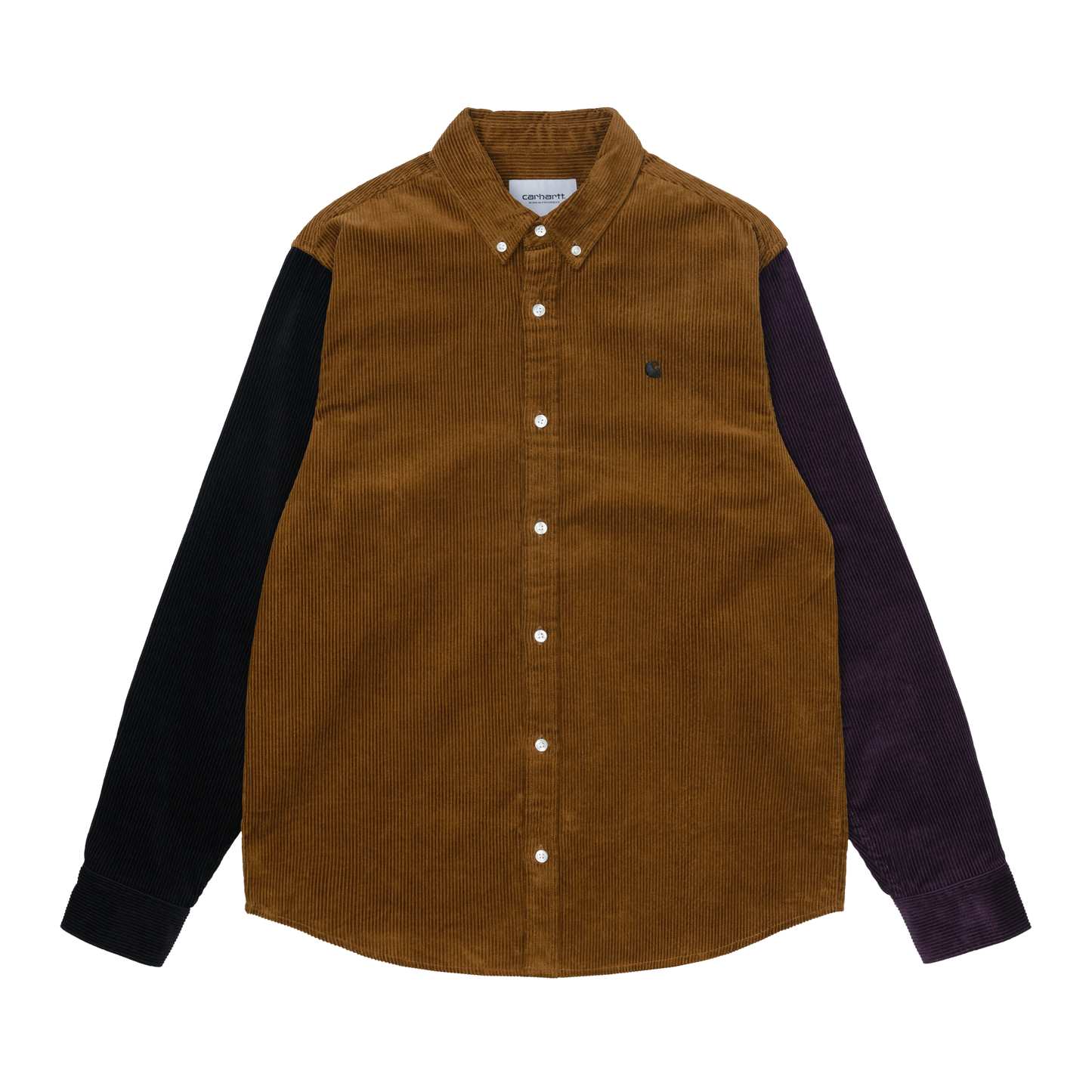 Carhartt WIP Triple Madison Cord Shirt - Tawny Black