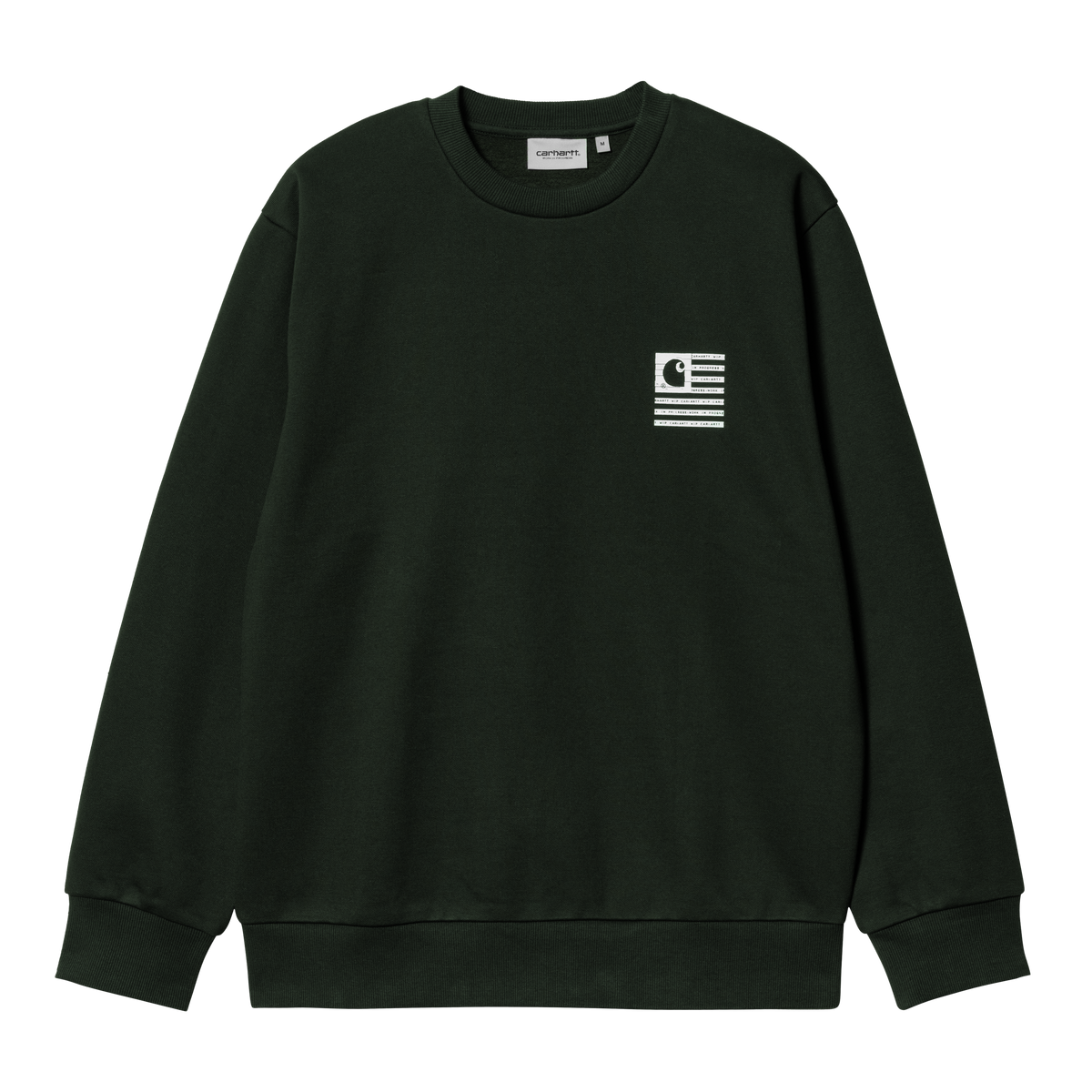 Carhartt WIP Label State Flag Sweatshirt - Dark Cedar